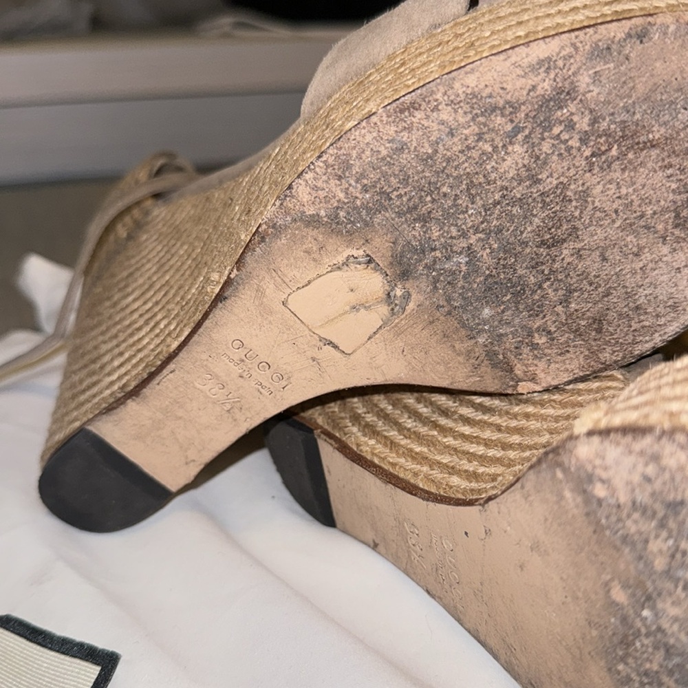 Authentic Gucci Wedges - Picture 6 of 8